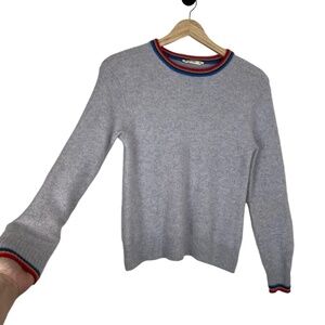 Marine Layer Cashmere Pullover Womens XS Gray Crewneck Quiet Luxury Old Money